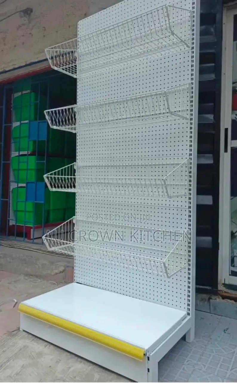 One Sided Supermarket Shelf