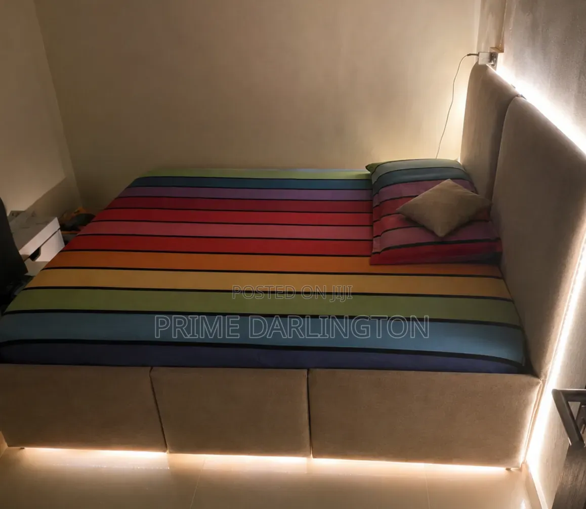 5 X 6 Ft Upholstered Storage Bed Frame | Modern Bed