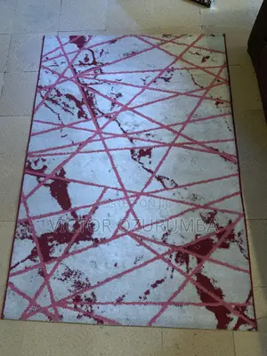 White and Red Rug