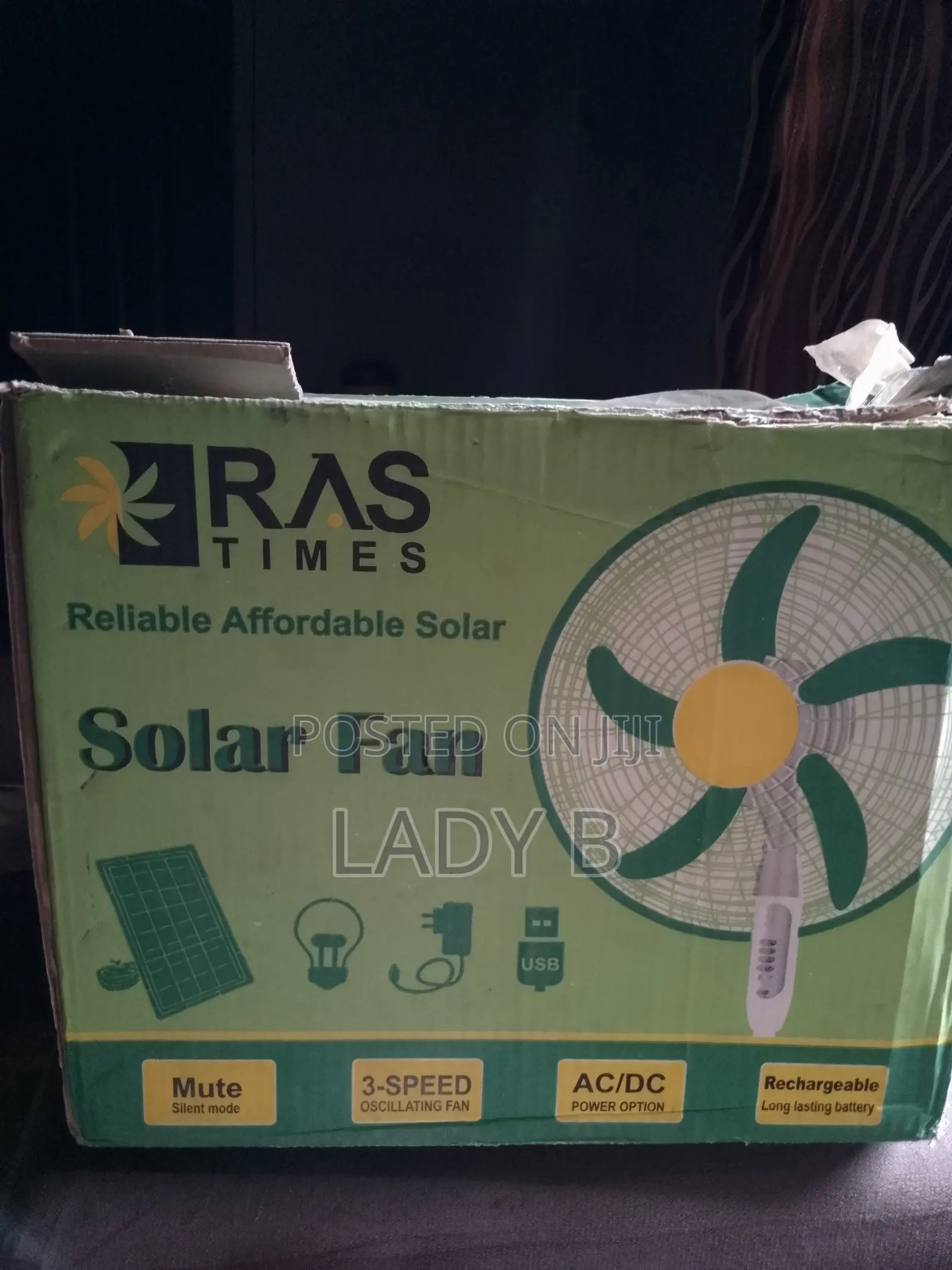 Solar Table Fan