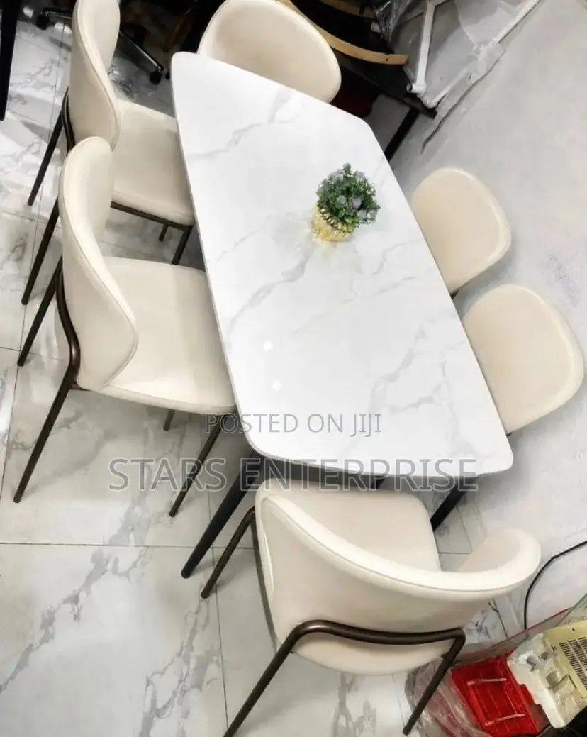 6 Seater Modern Marble Dining.