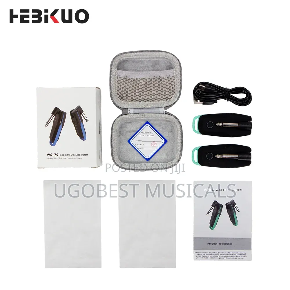 HEBIKUO HC-08 Wireless Guitar Transmitter Receiver Set