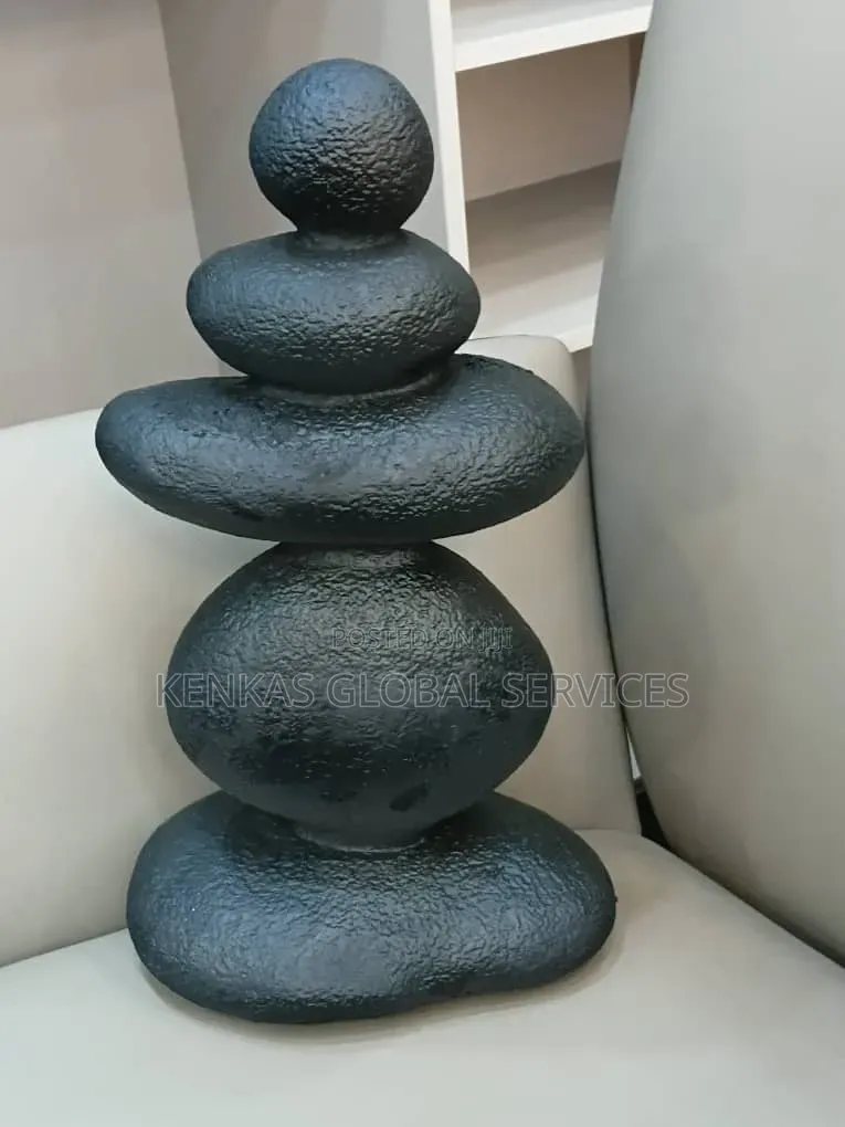 Modern Stacked Stone Decorative Sculpture