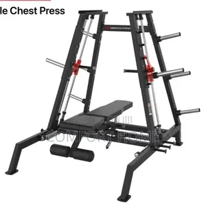 Plate-Loaded Adjustable Chest Press Machine a Commercial-Grade