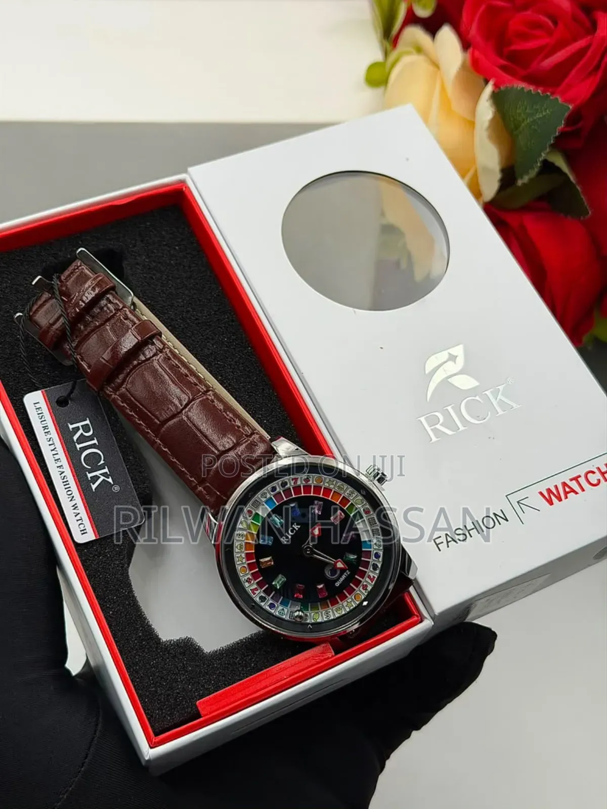 Rick Genuine Leather Wrist Watch