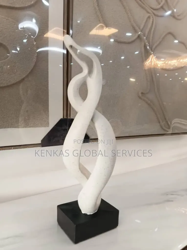Modern Abstract Intertwined Sculpture