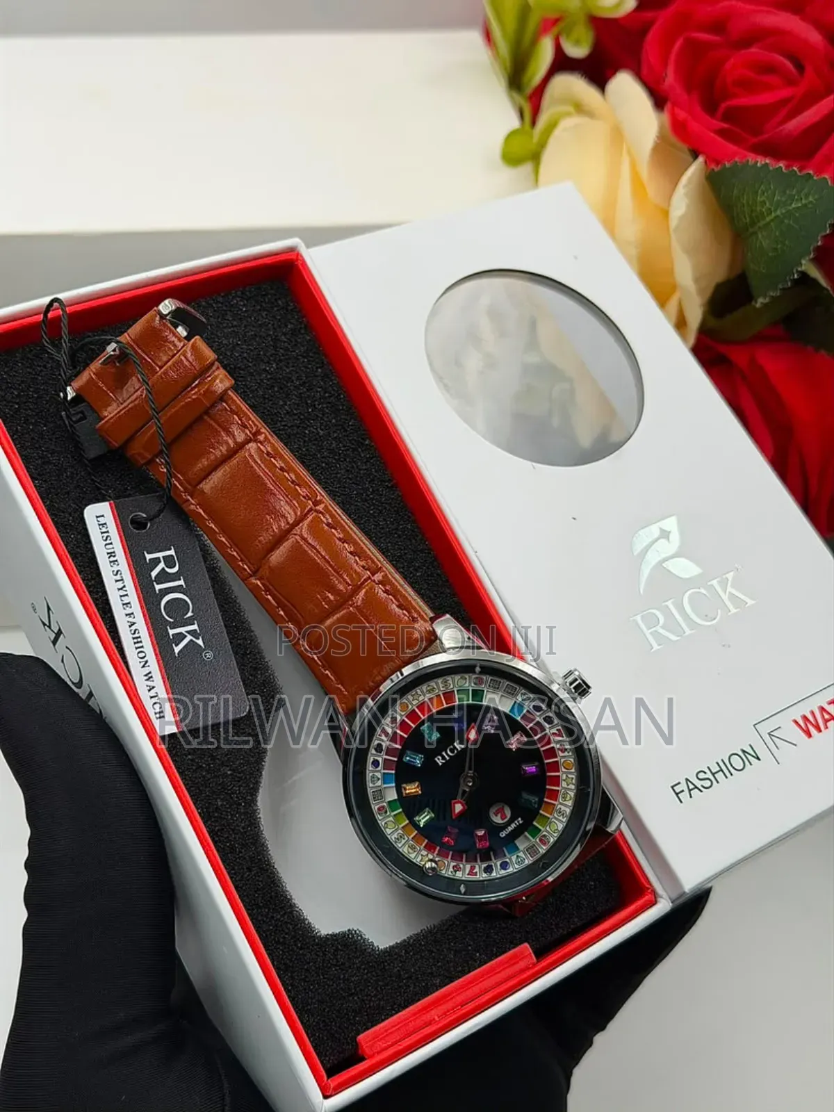 Rick Genuine Leather Wrist Watch