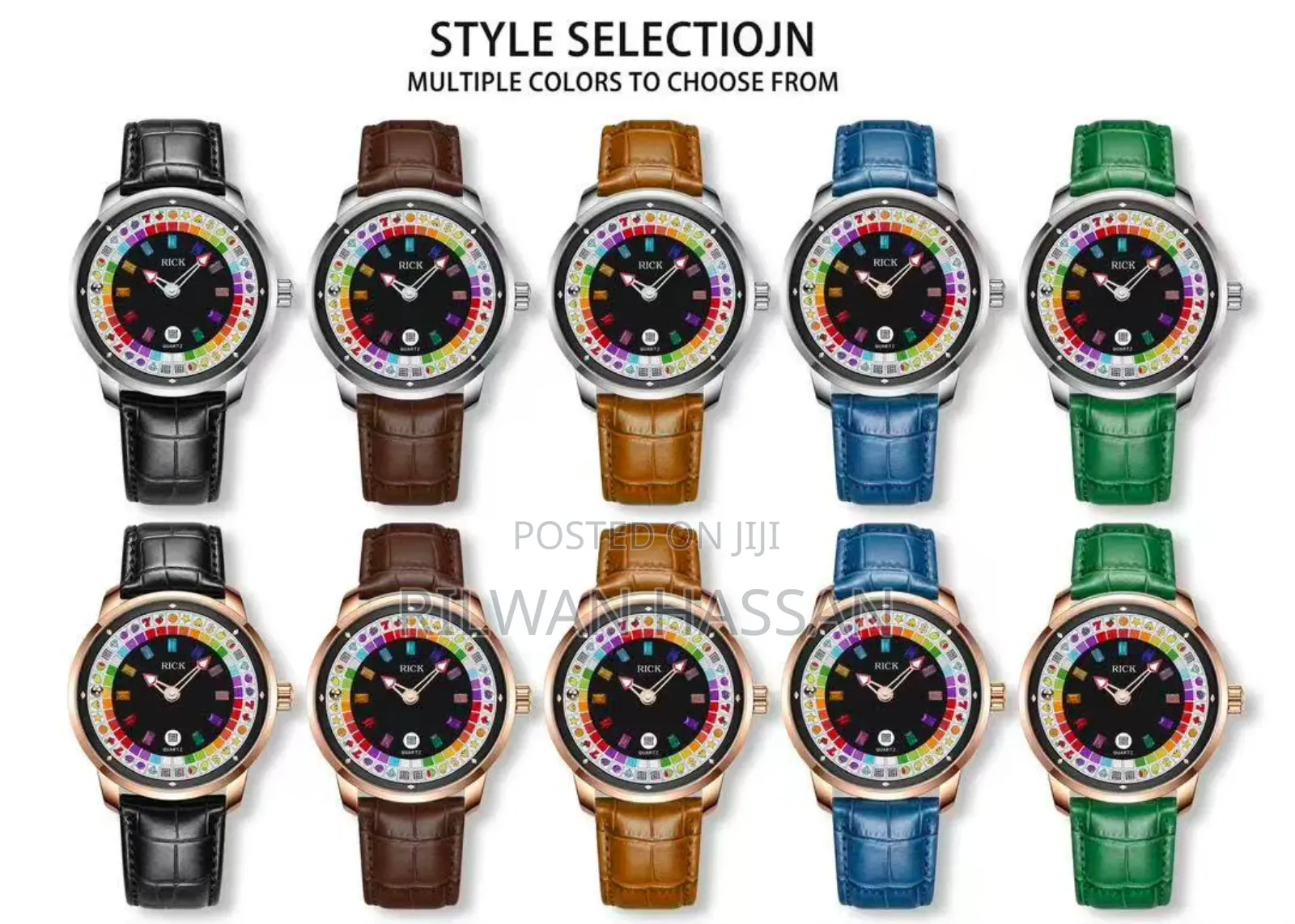 Rick Genuine Leather Wrist Watch