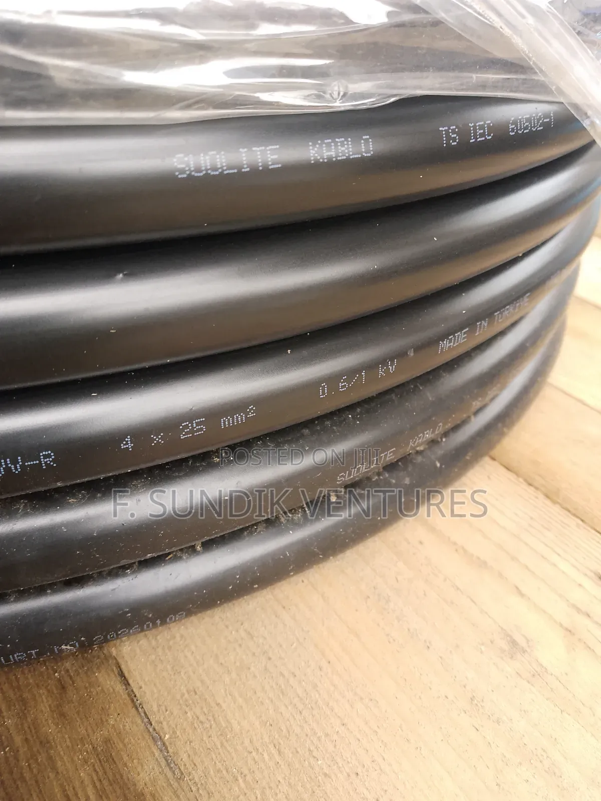 25mm 4core PVC Cable