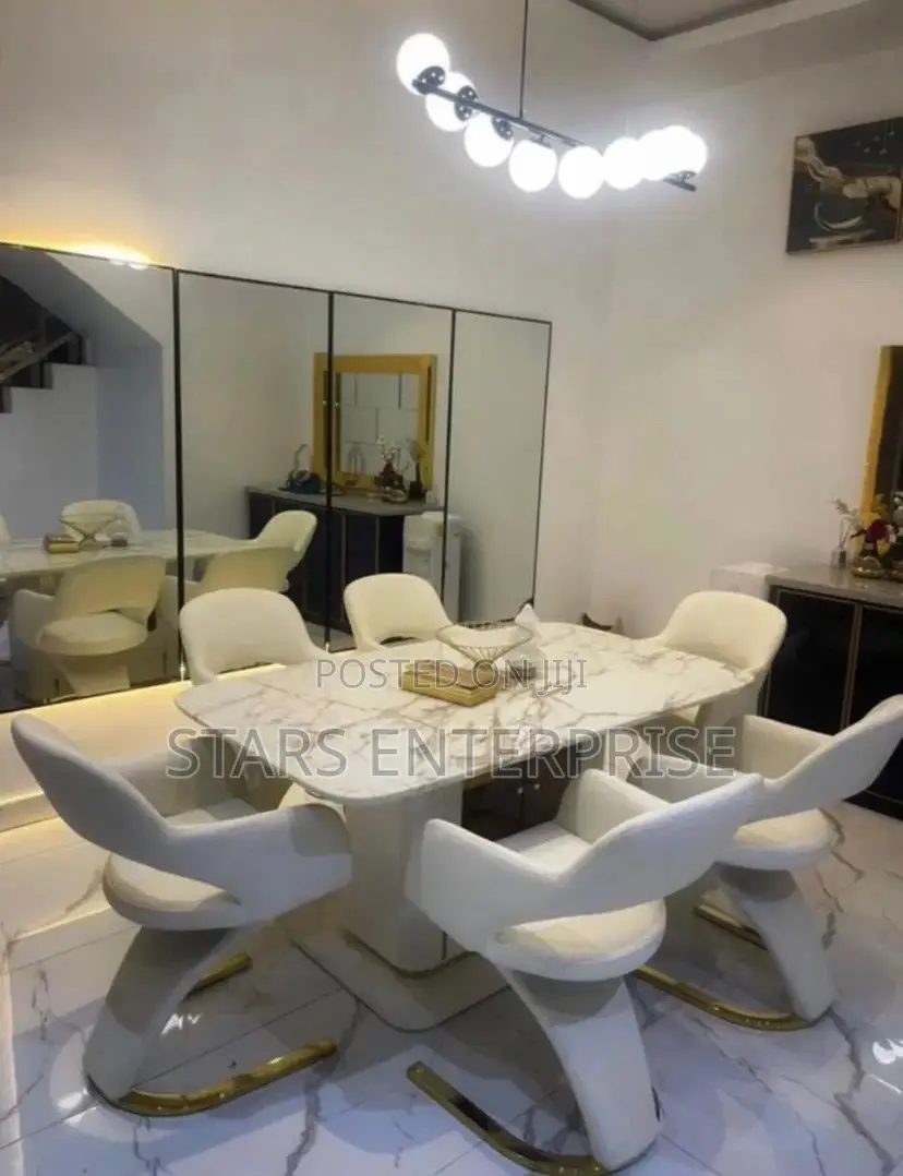 6 Seater Classic Marble Dining.
