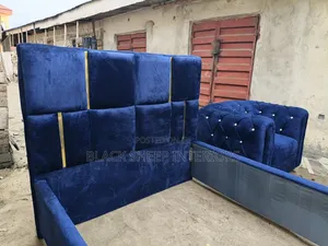 Standard Knuckle Bedfram 6x4 and Side Sofa Chair