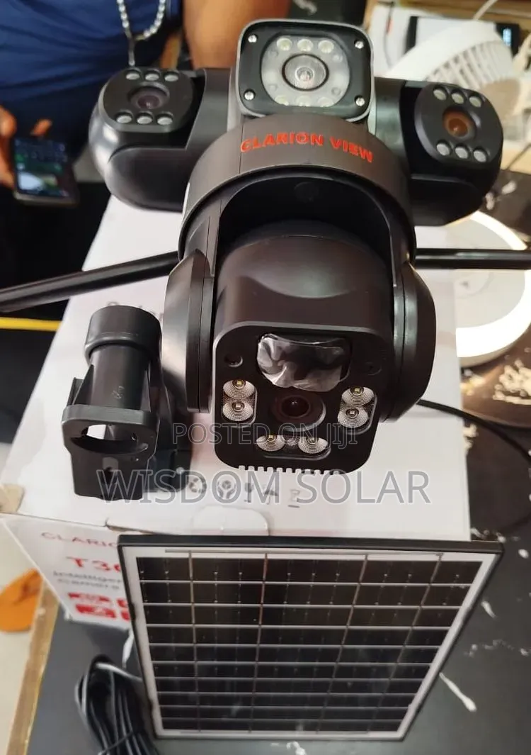Clarion Vien CCTV Camera With Solar Panel