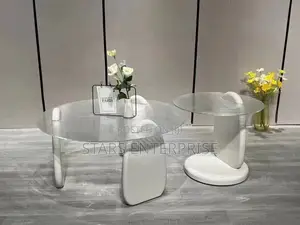 Center Table 2 in One Glass Top