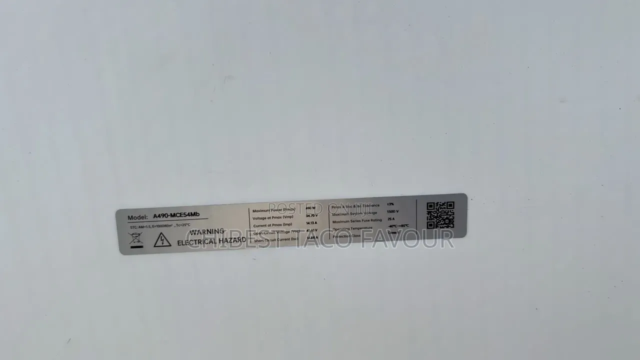490 Watts Solar Panel
