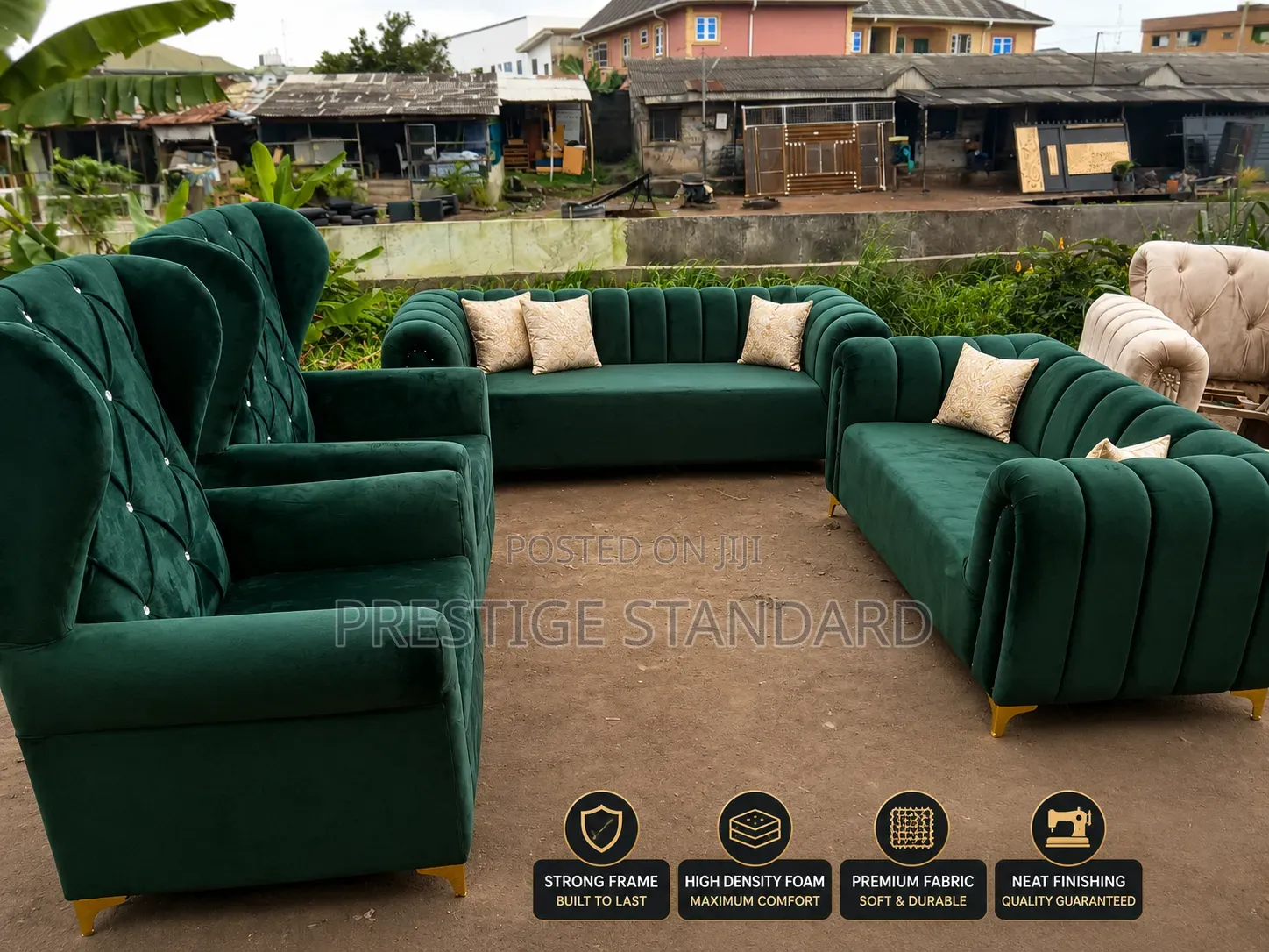 Standard Fabrics 7 Seater Couch