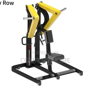 Low Row Is a Commercial, Plate-Loaded Strength Training Machine Design