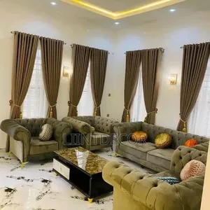 Luxury Turkish Beige Silk Curtains