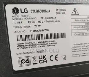LG 32" Smart LED TV With Webos OS