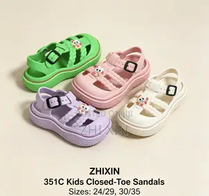 ZHIXIN 351C Kids Closed-Toe Sandals Two Sizes Wholesale