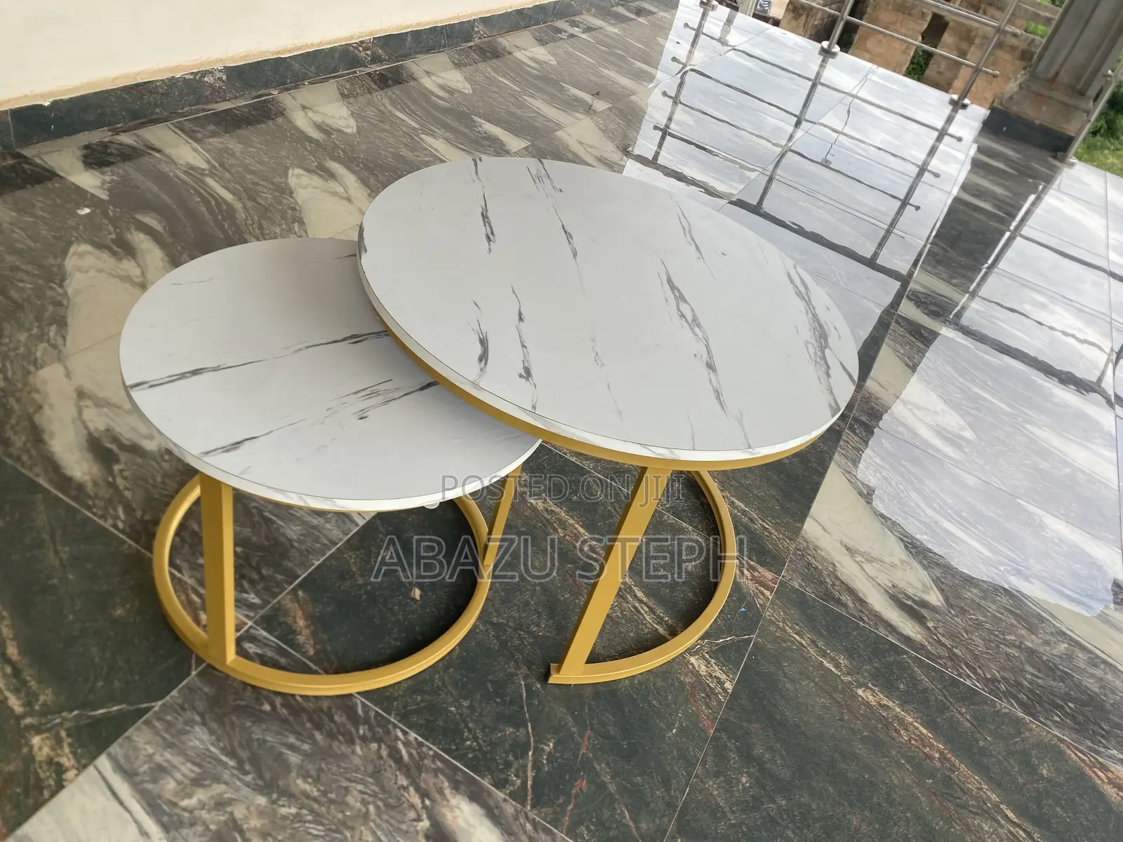 Two Set Foreign Marble Table