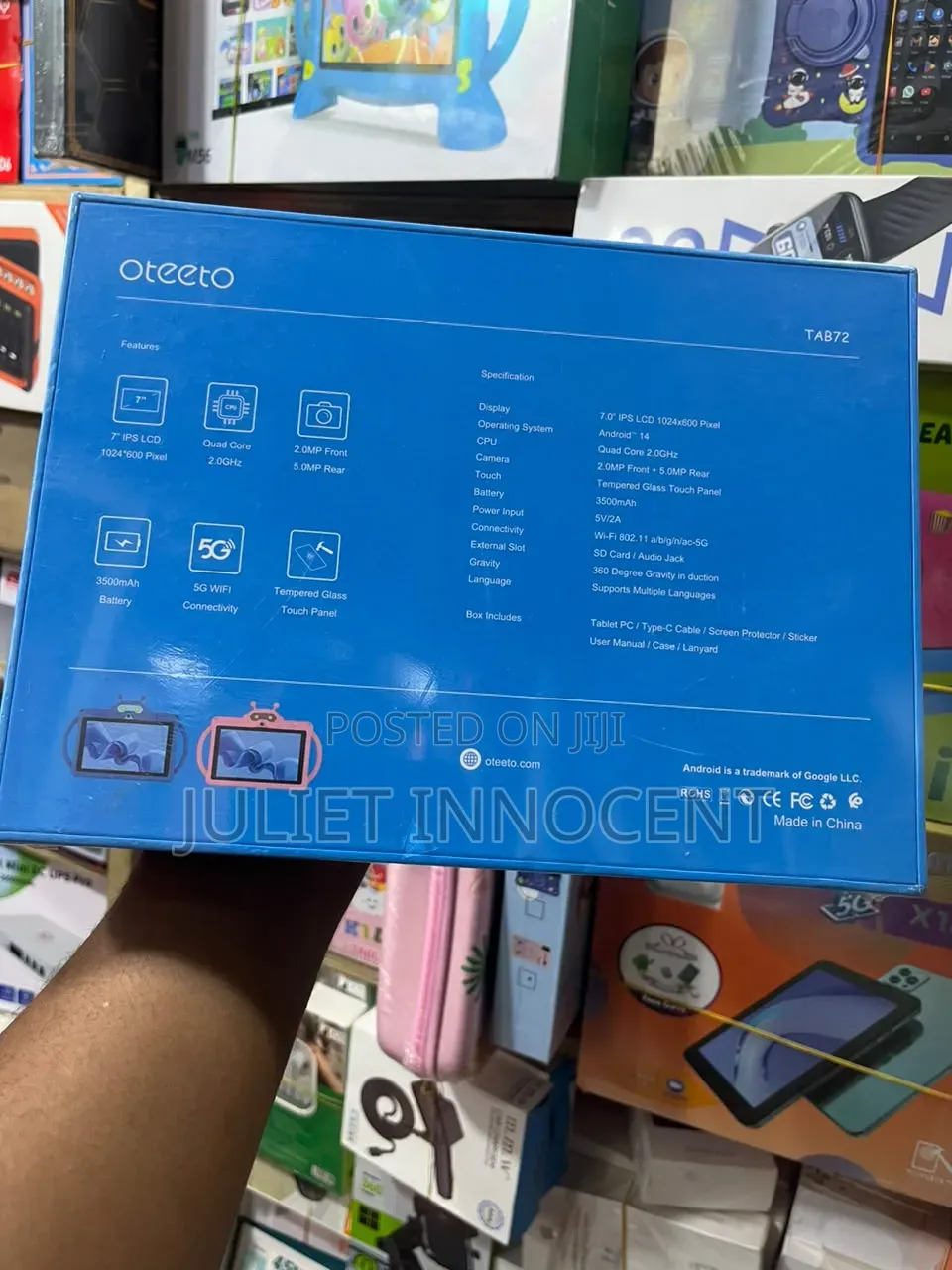 New Oteeto TAB 10 Kids 256 GB Pink