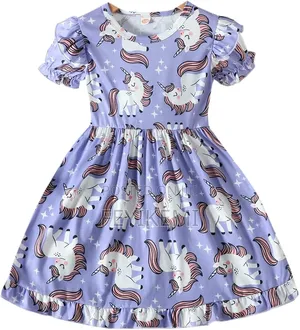 Unicorn Baby Girl Dress From 3 -6years