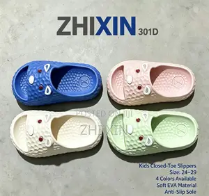 ZHIXIN 301D Kids Cartoon Closed Slippers Size 24-29 Wholesale