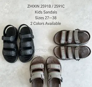 ZHIXIN 2591 Series Two-Tone Adjustable Kids Sandals Wholesale