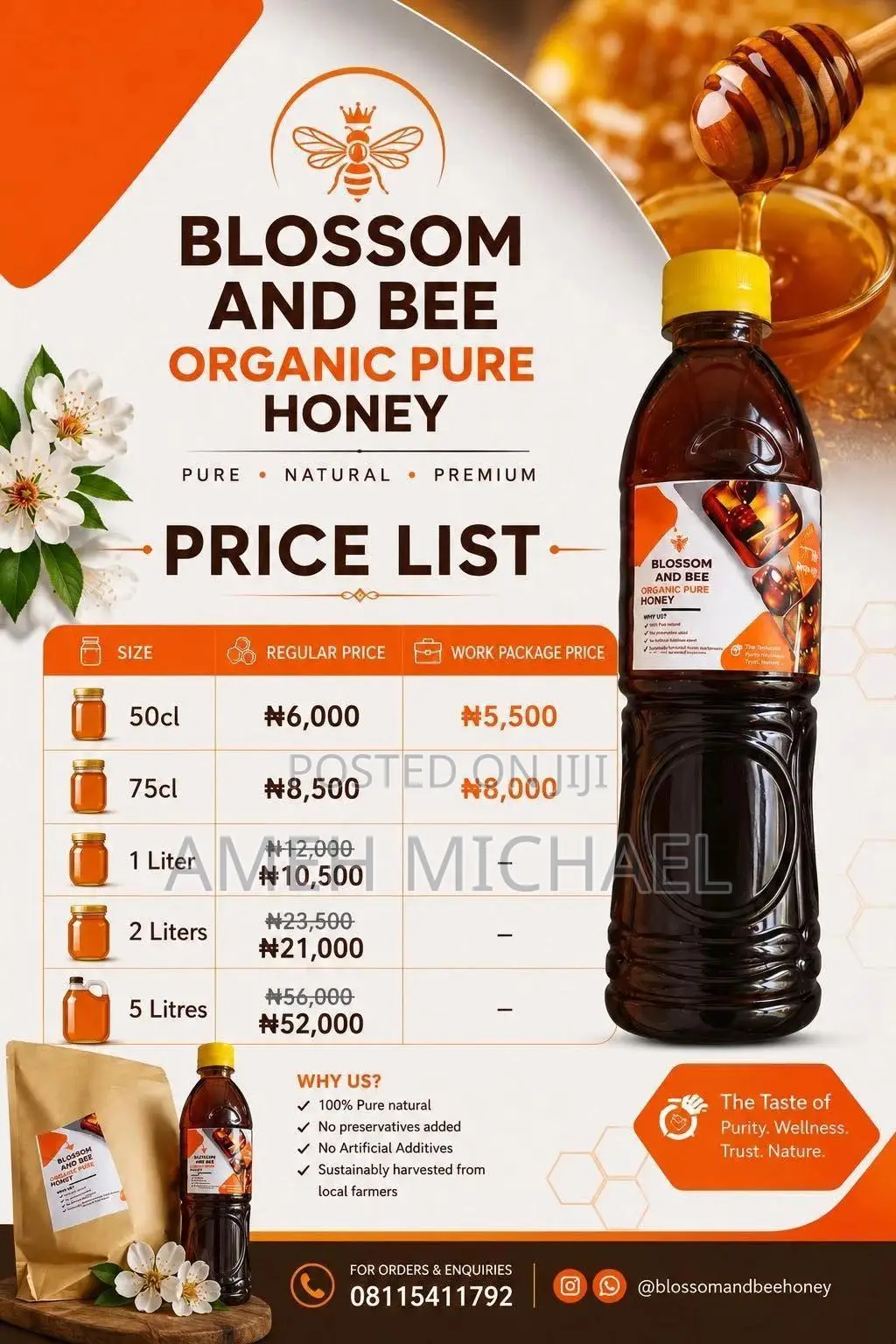 Blossom and Bee Honey