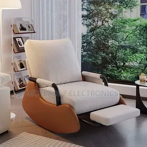 Foldable High Quality Padded Luxury Sofa Rocking Chair With Footrest