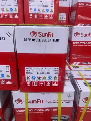 SUNFIT 75Ah Gel Battery Available