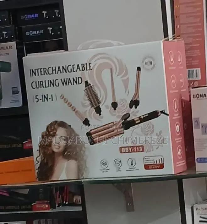 5-in-1 Interchangeable – Professional Ceramic Hair Styling Tool