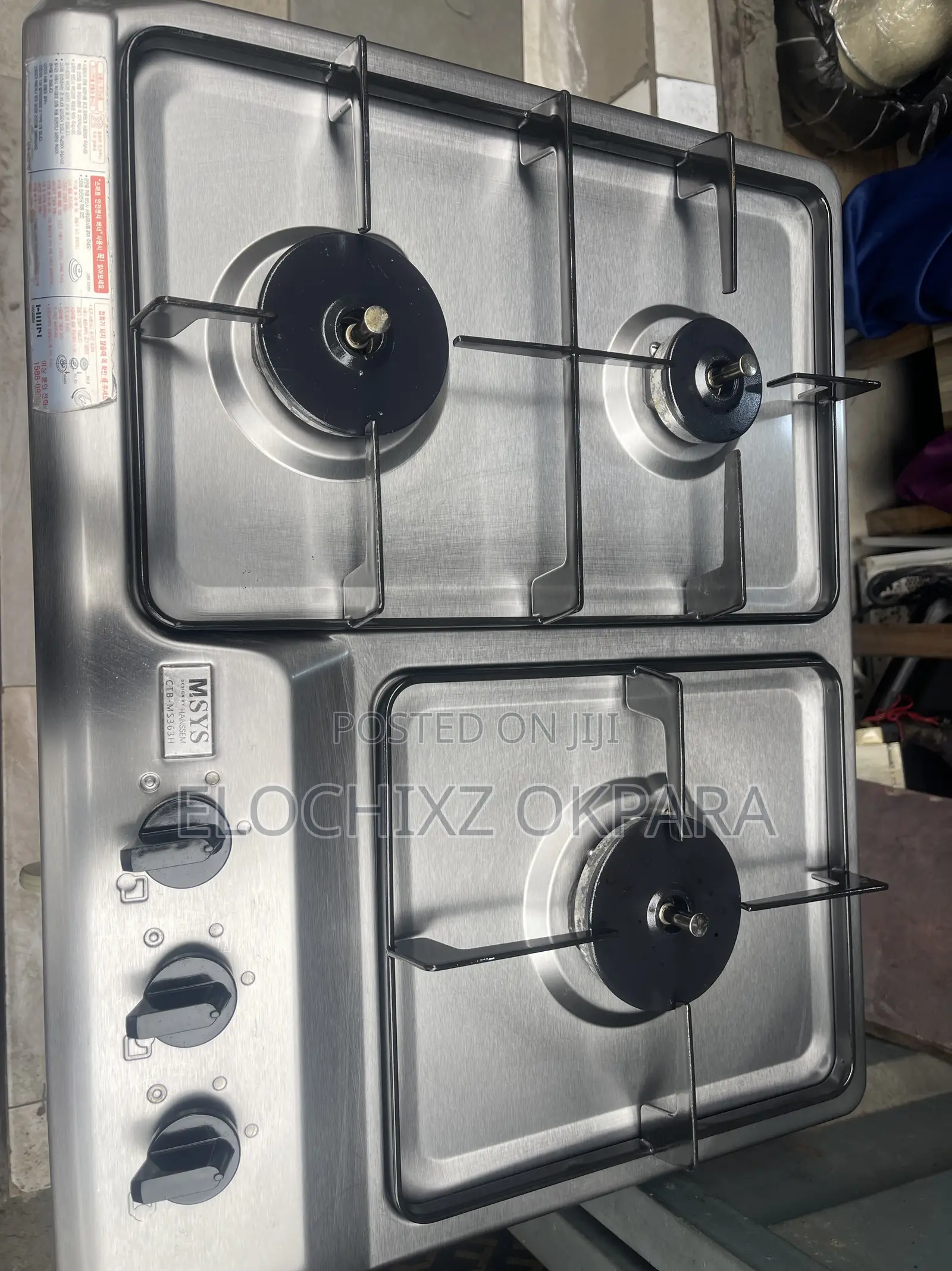 3 Burner Table Gas Cooker