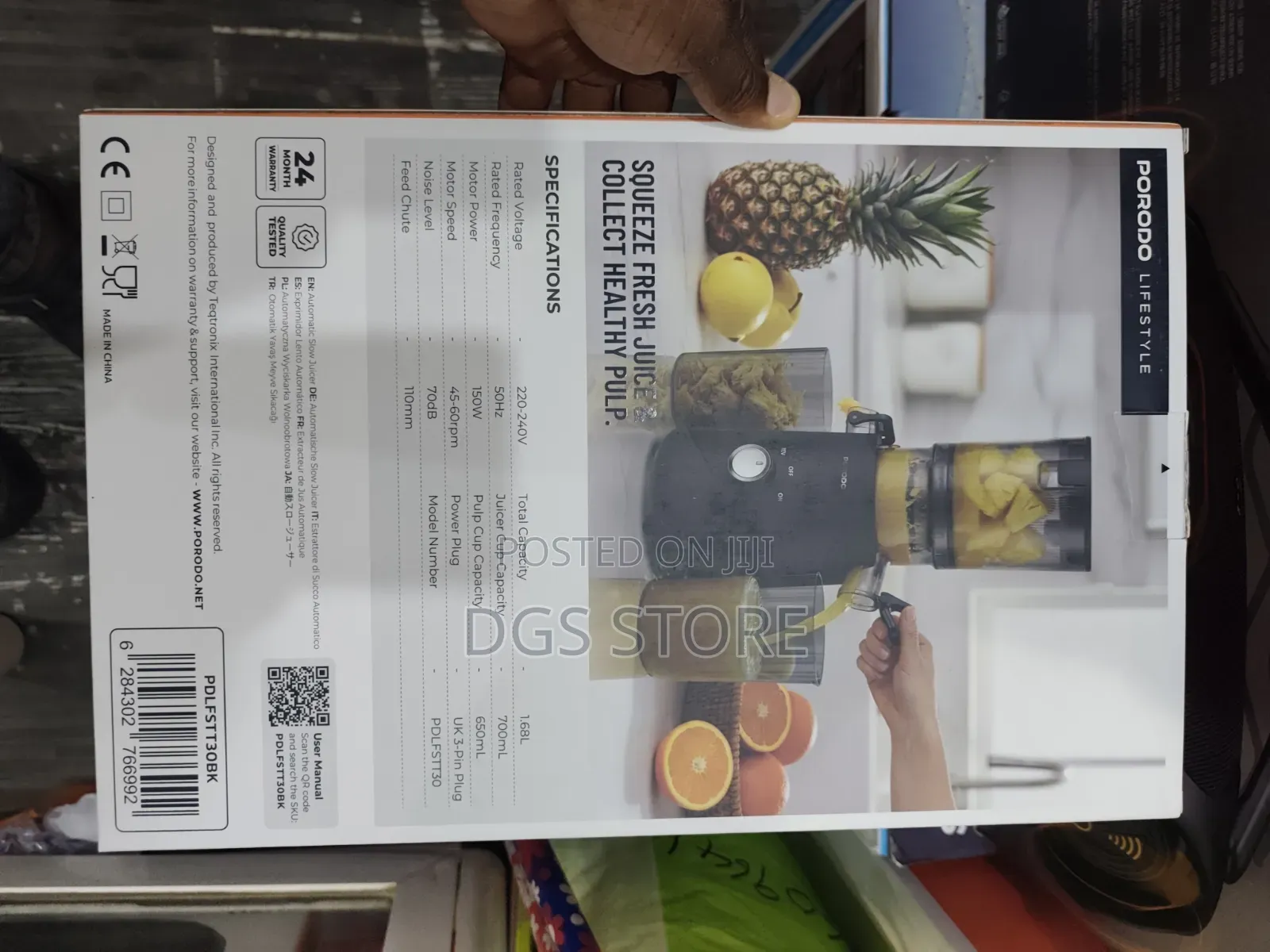 Porodo VYTA Automatic Slow Juicer 1.68L