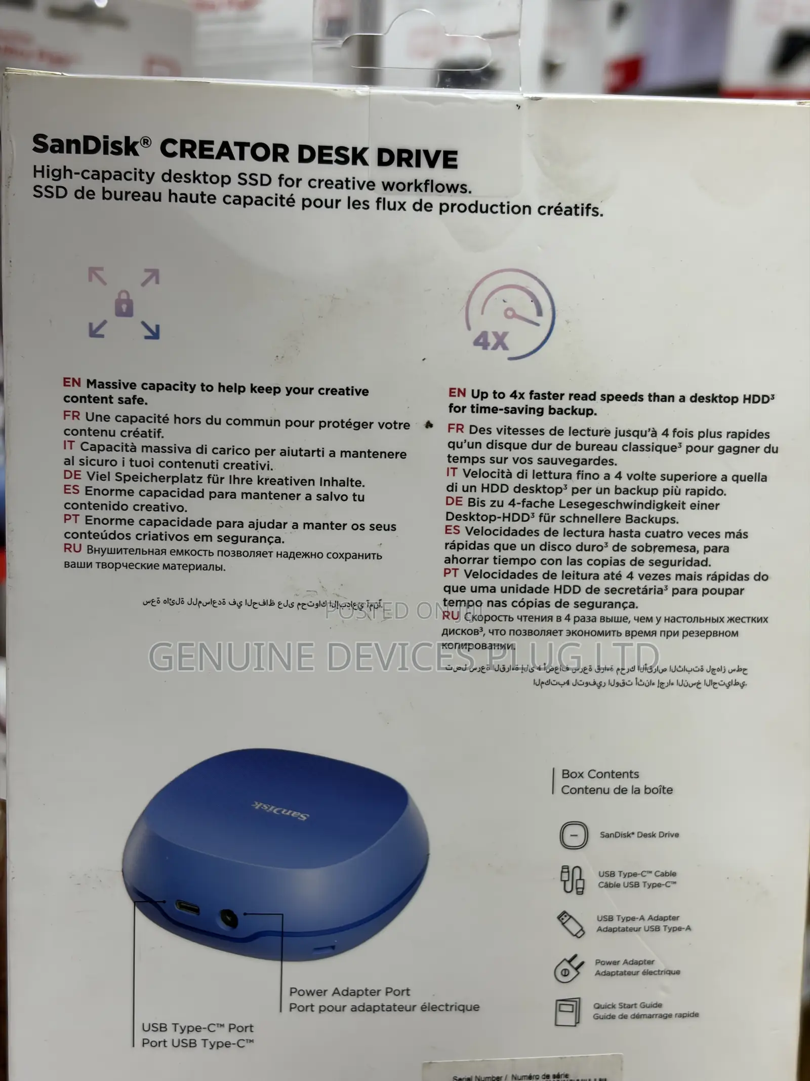 SanDisk Creator Desk Drive - 4TB