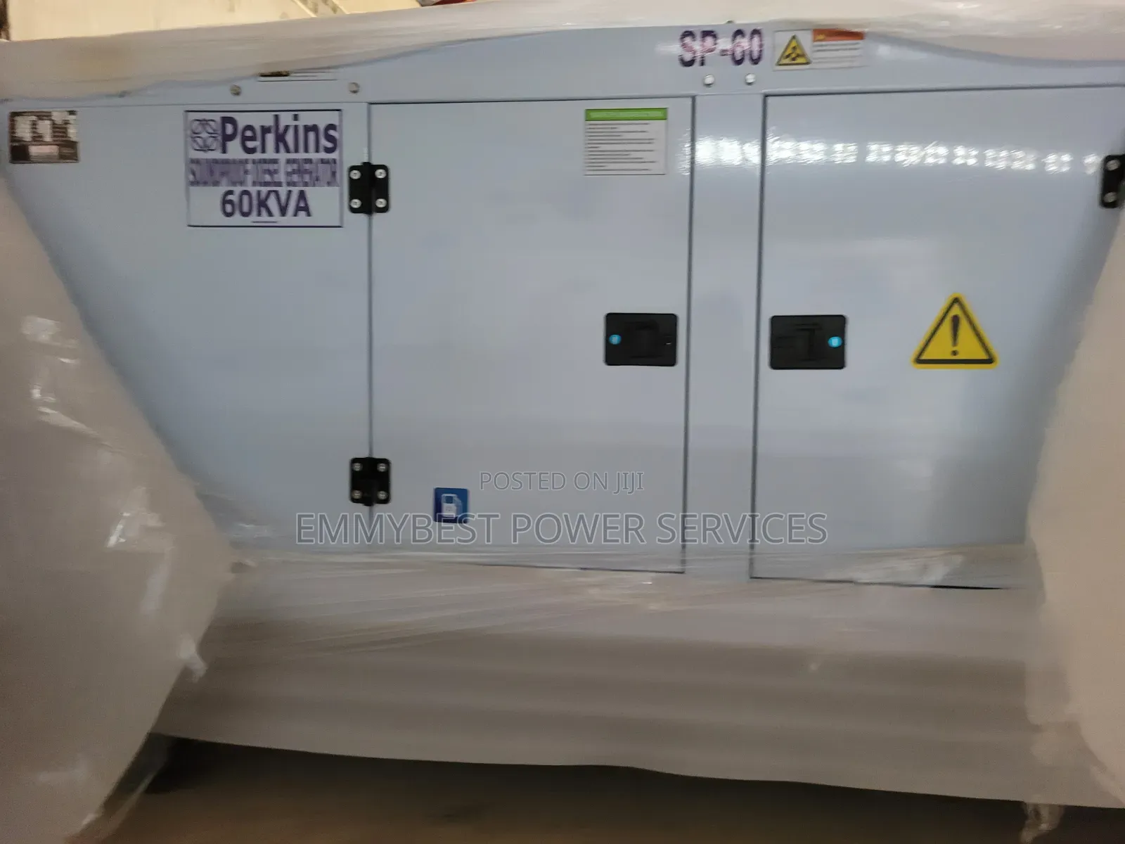 Easy Relocation 60kva Perkins Soundproof Diesel Generator