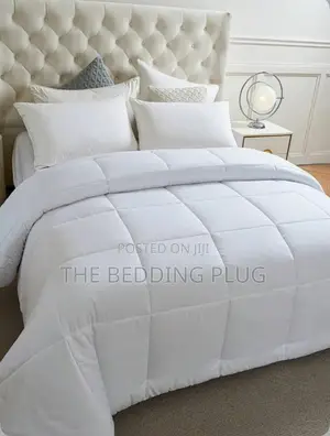 White 100% American Cotton Duvet and Bedsheet Set