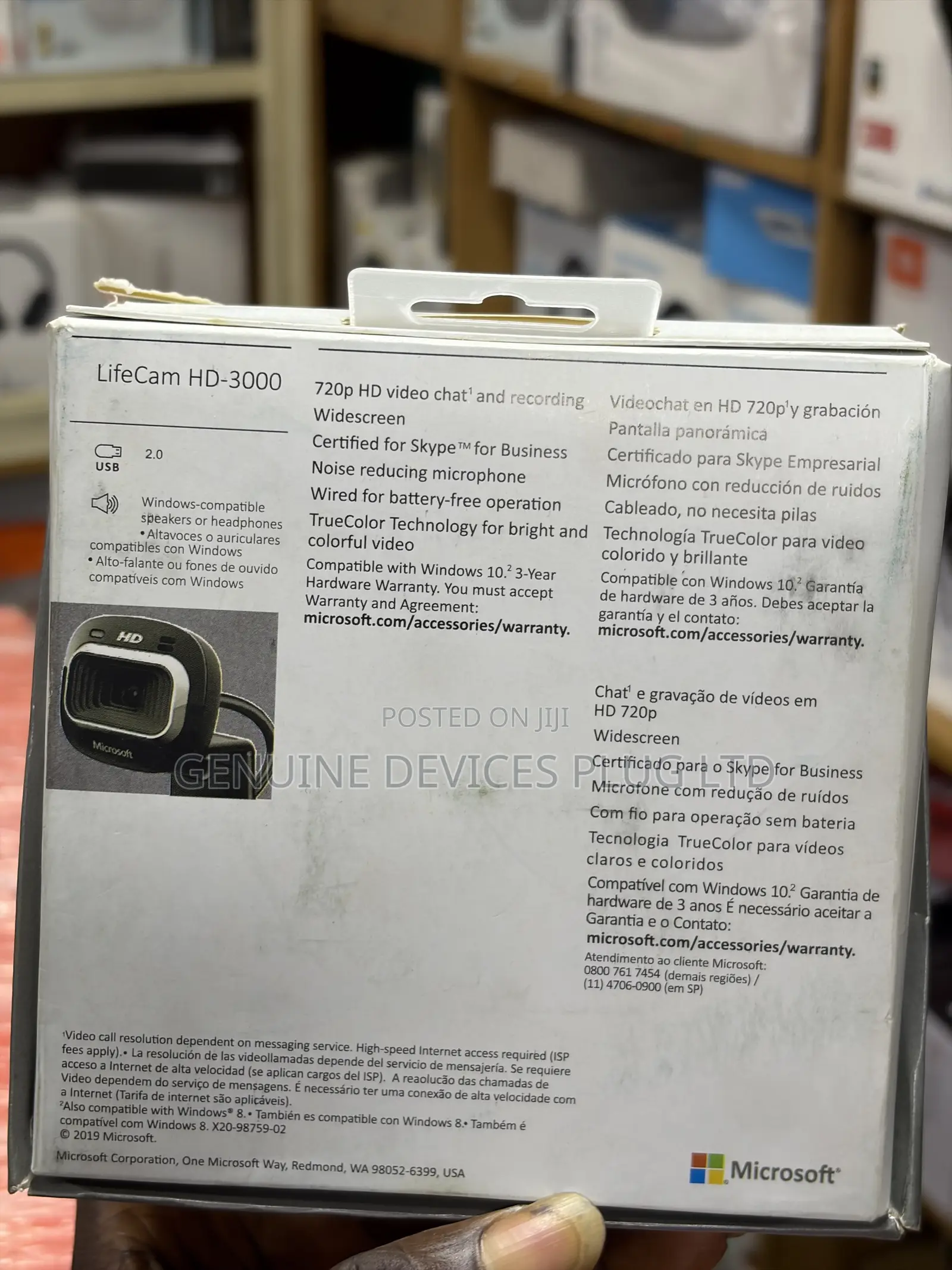 Microsoft LifeCam HD-3000 USB Webcam Approved Webcam for WAEC JAMB