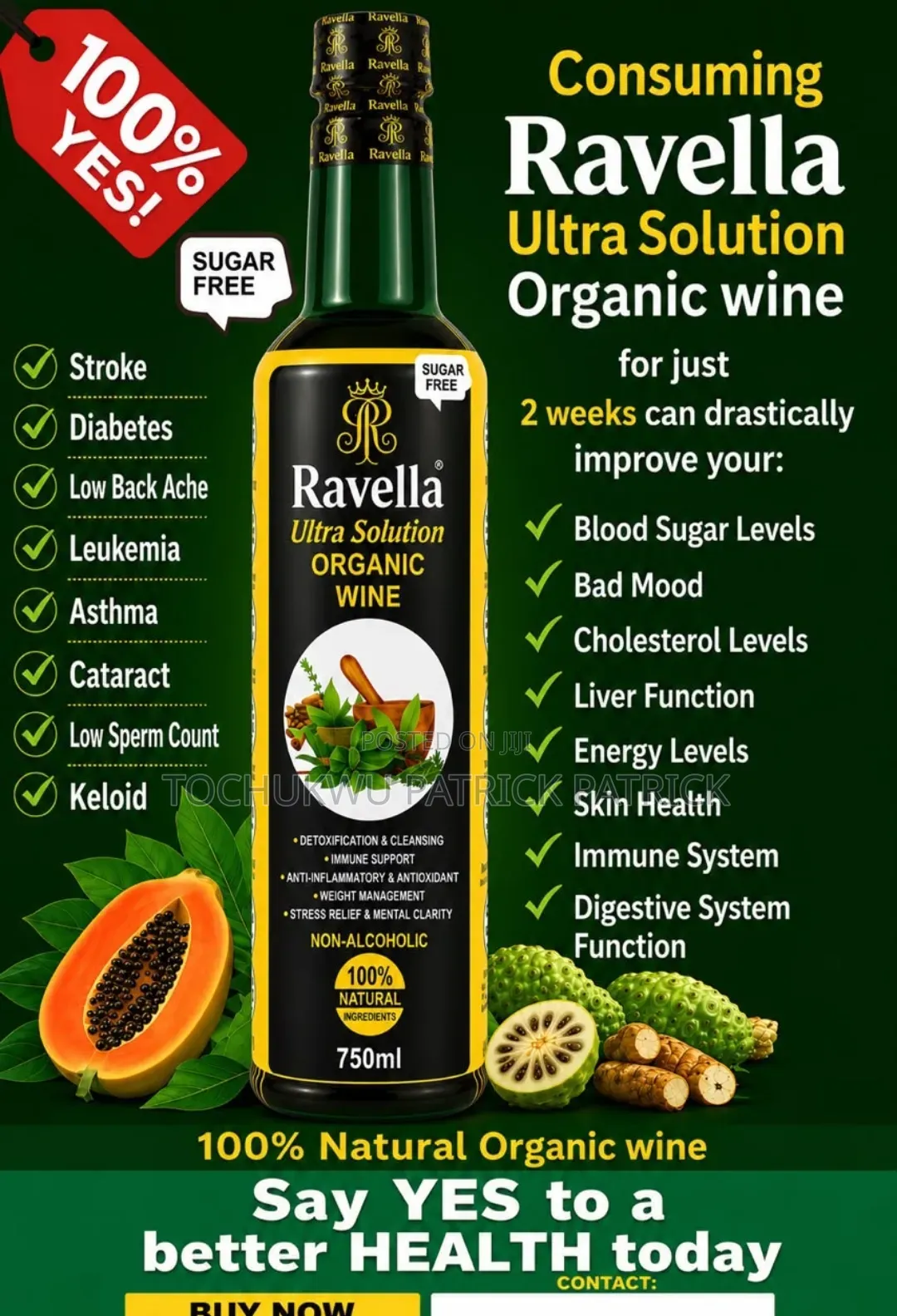 Ravella Health Organic Wine