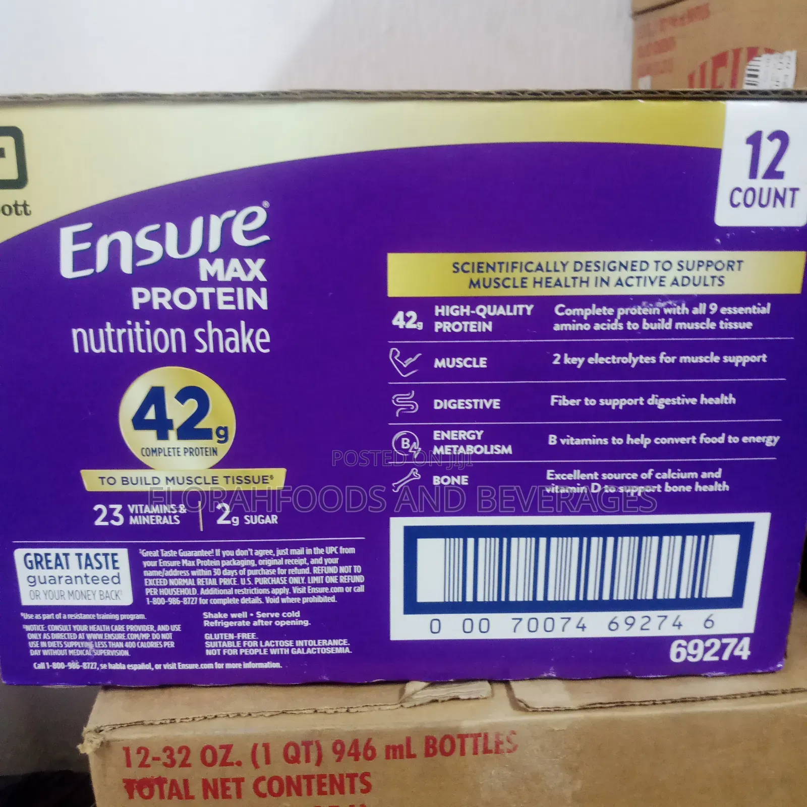 Ensure Max Protein Milk Chocolate Flavor 12pack.