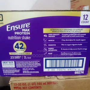 Ensure Max Protein Milk Chocolate Flavor 12pack.