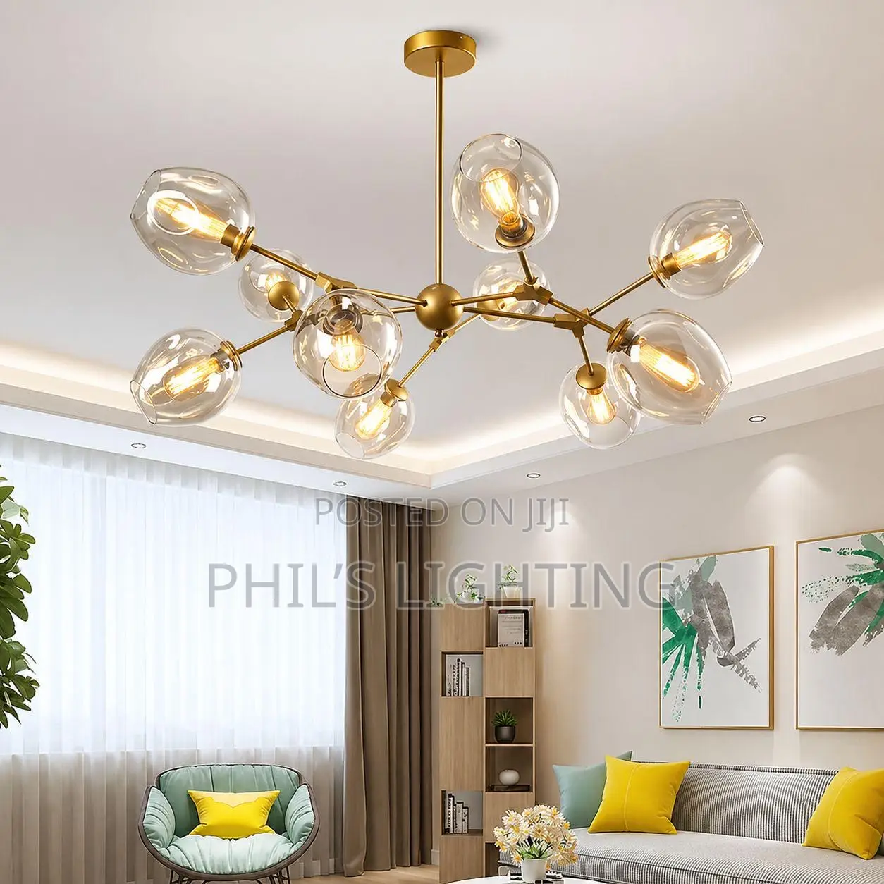 Modern Nordic Chandelier Lighting LED Gold