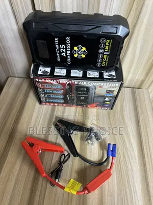 Portable Car Jump Starter With Tyre Inflation