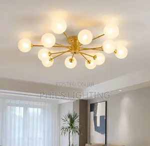 Nordic Glass Bedroom Ceiling Chandelier