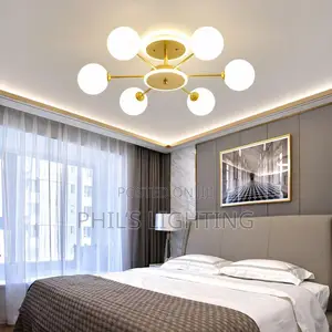 Modern Nordic Style Copper Design LED Chandelier