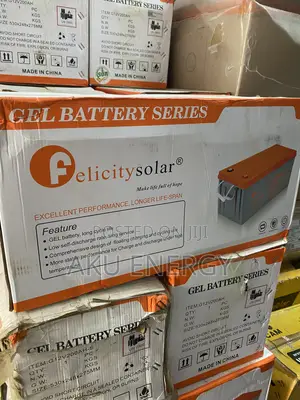 Felicity Solar 12V 200Ah GEL Deep Cycle Solar Battery – Brand New