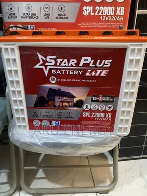 Star Plus Battery Lite 12V 220Ah Tubular Inverter Battery – Brand New