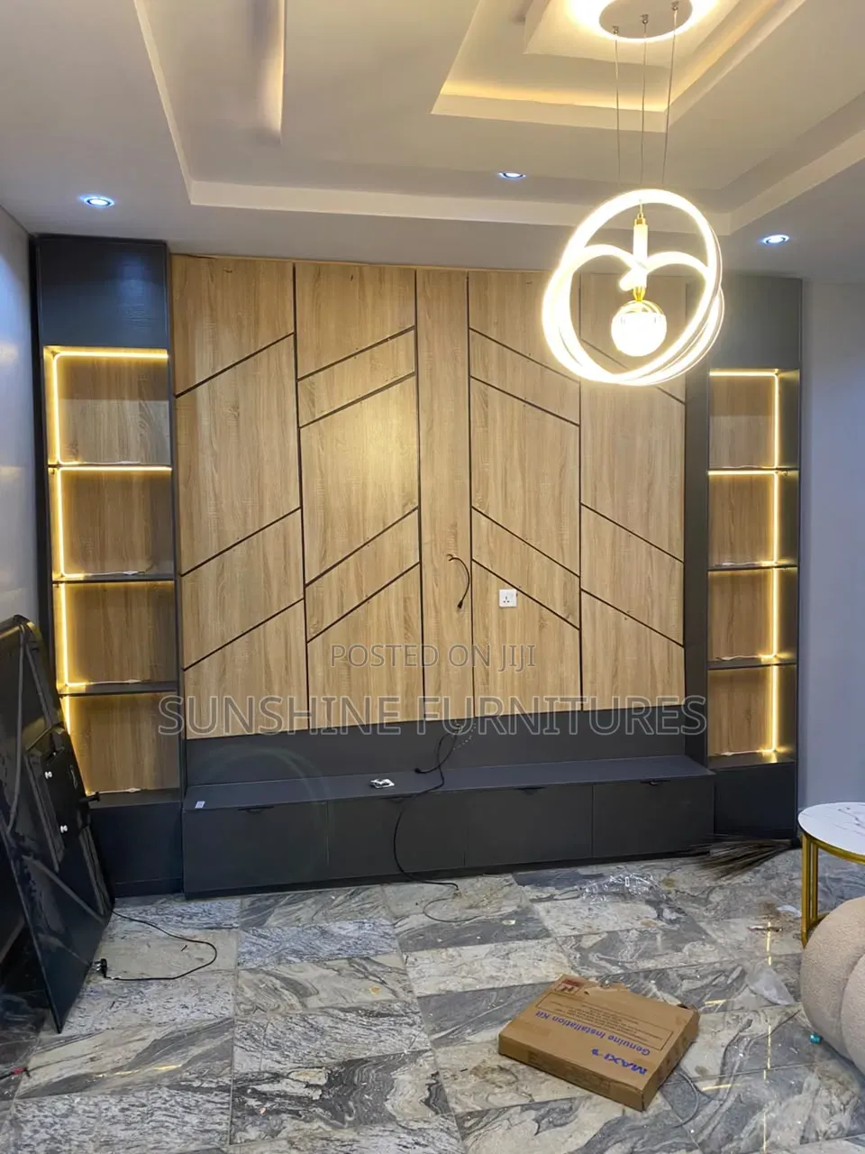 Modern TV Console Design 9ft/9ft