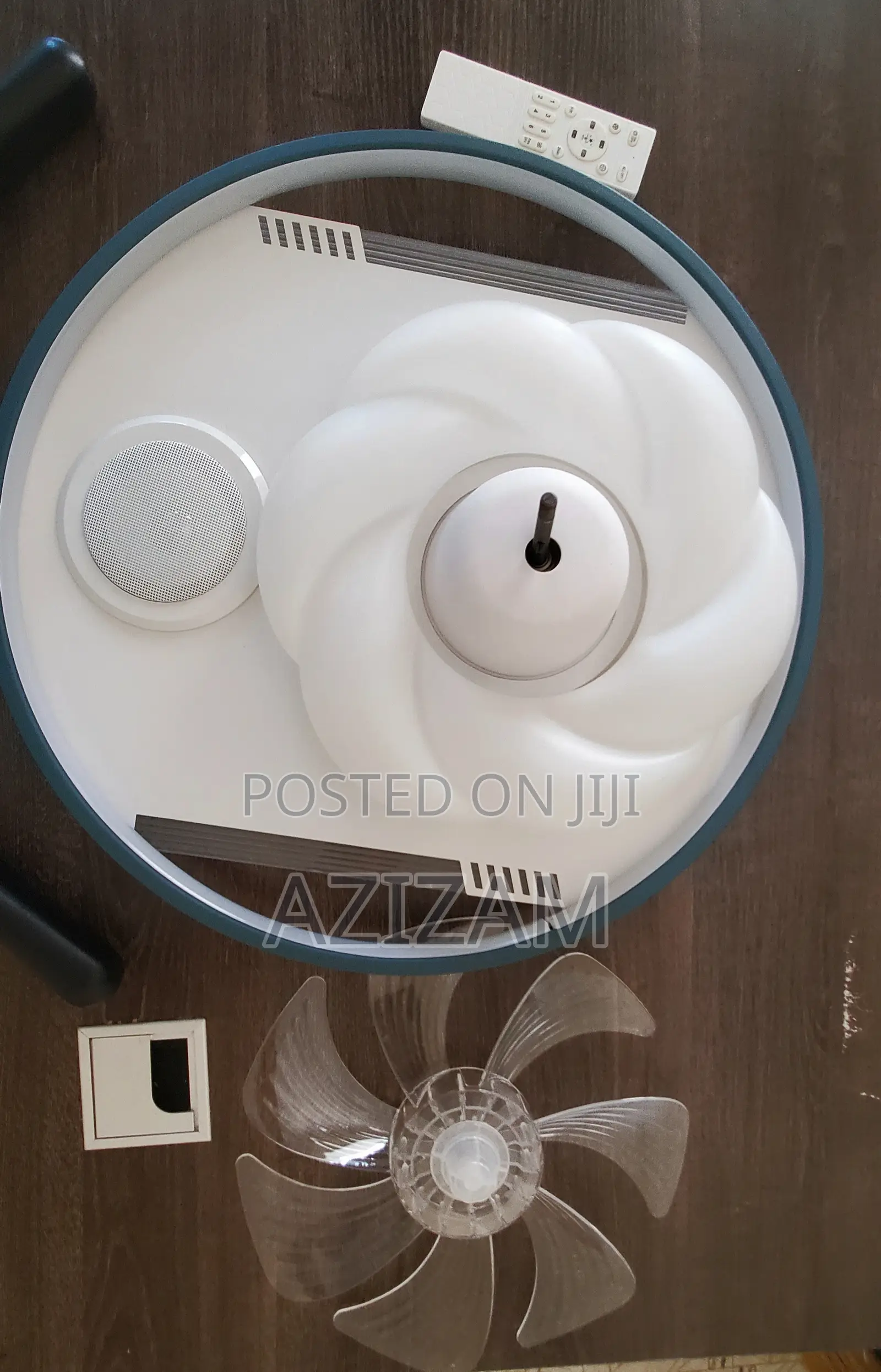 3 in 1 Chandelier Built in Flush Light Options | Mini Fan | BT Speaker