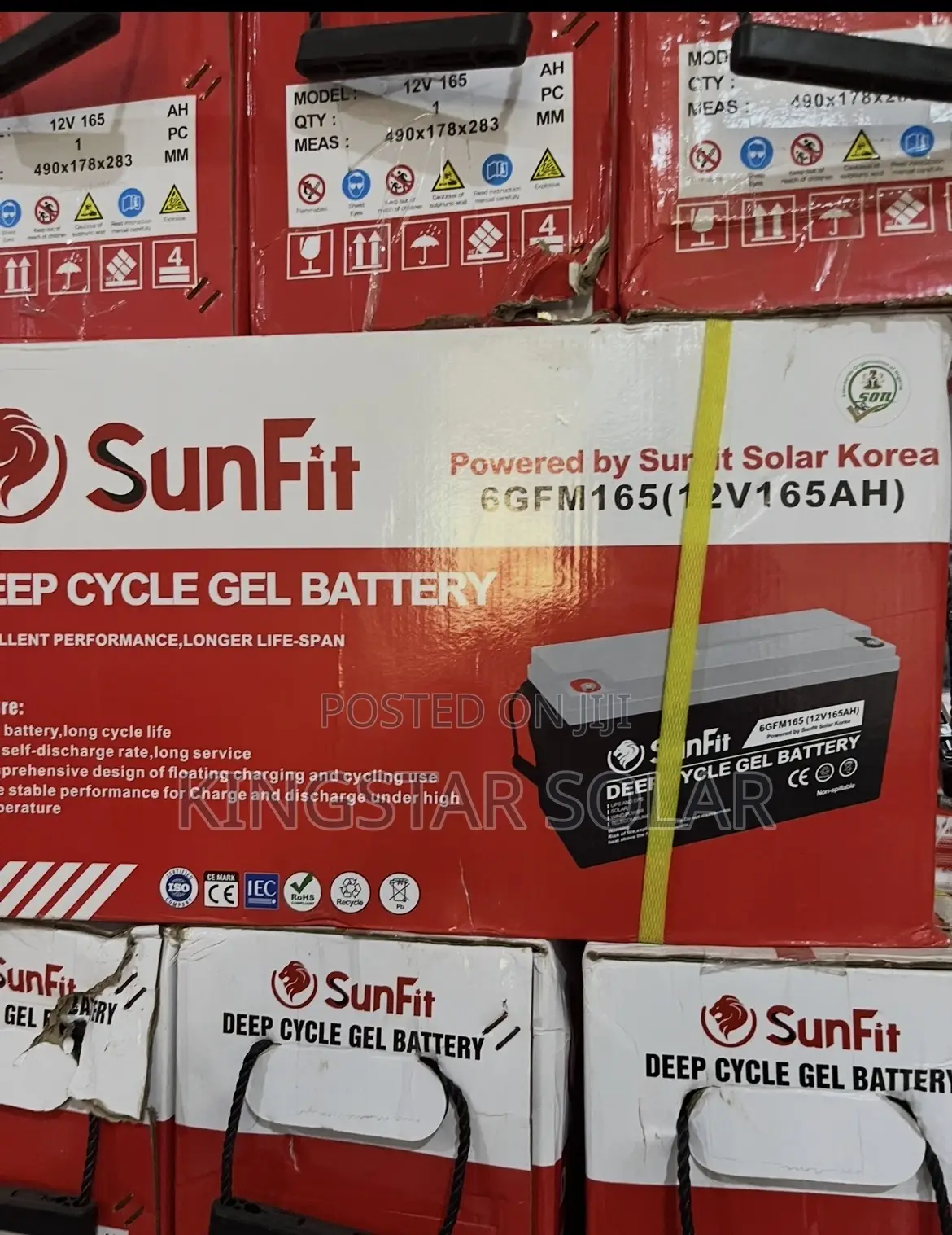 SUNFIT 165A 12V Deep Cycle Battery